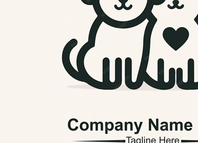 design a custom unique dog logo