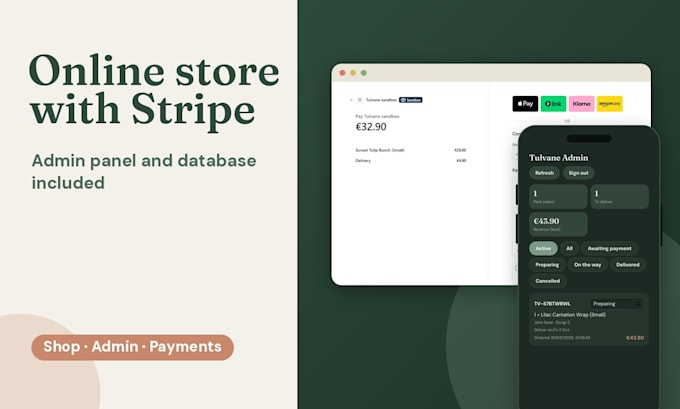 build a custom online store with stripe checkout