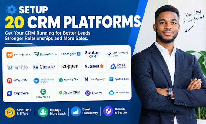 setup ecp, caspio, kustomer, opencrm, furious, firefish CRM