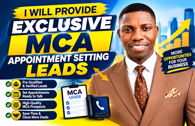 provide exclusive mca appointment setting leads