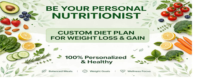 be your personal nutritioinst and create custom diet plan for weight loss