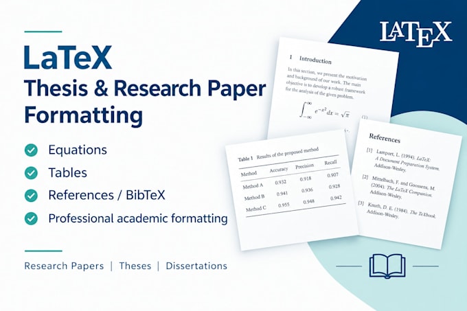format your thesis or research paper in latex