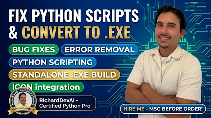 fix python script bugs or convert to exe