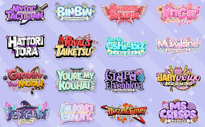 design a cute kawaii logo for vtuber and streamer