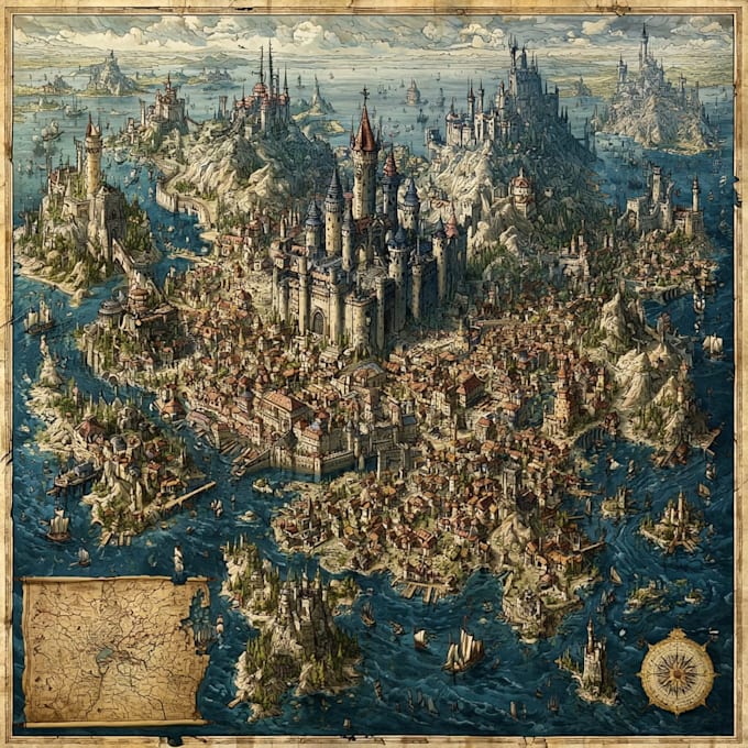 draw a map illustration for your project