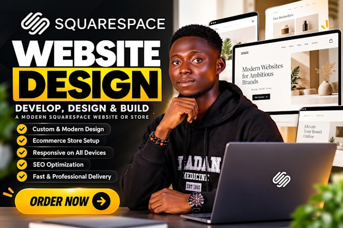 develop, design and build squarespace store or squarespace website