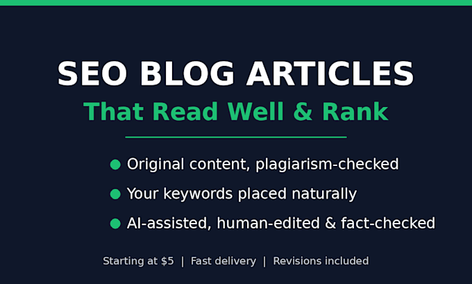write and edit seo blog posts and humanize ai content