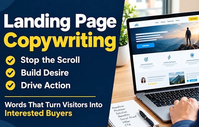 write lead generation landing page copy