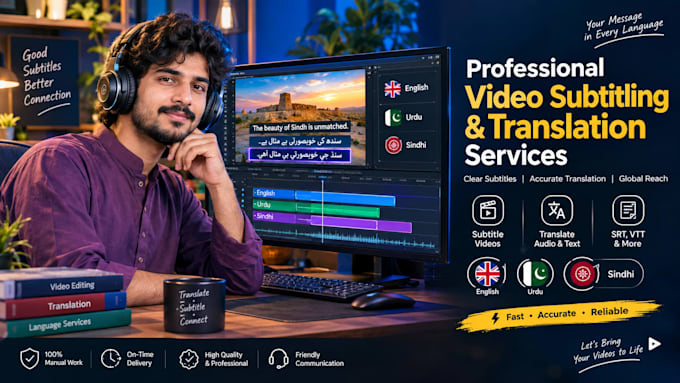 provide professional video subtitling and closed captions