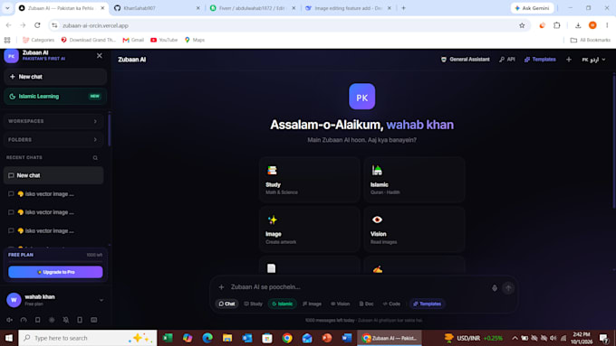 create a multilingual ai assistant web app like chatgpt