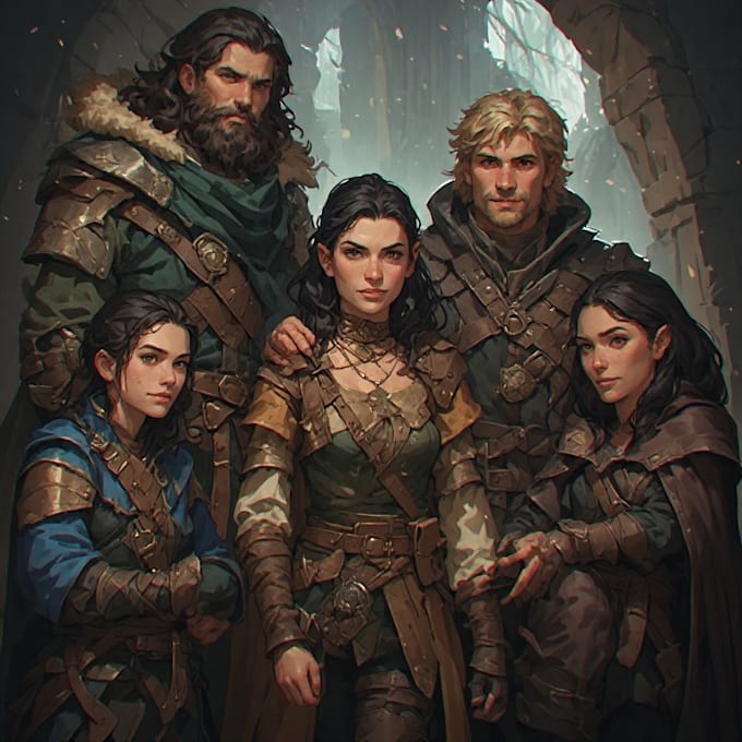 create creative fantasy character artwork