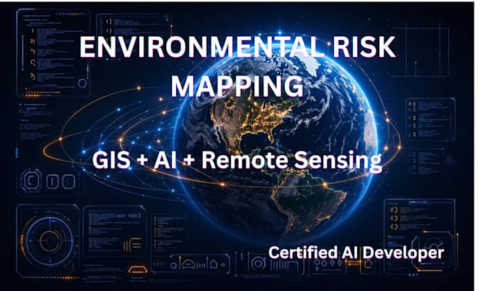 create environmental risk maps and geospatial analysis using gis and ai