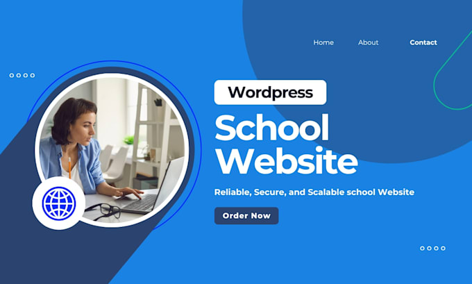 build a professional wordpress school website for your school