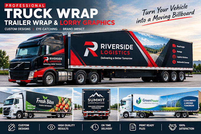 design professional truck wrap trailer wrap and lorry