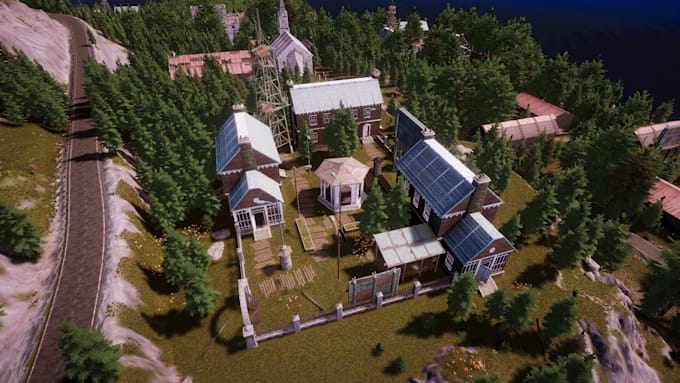 create realistic 3d game environment level design game map open world unity ue5
