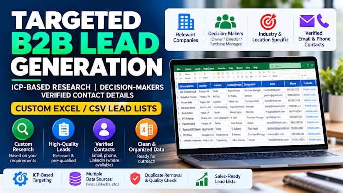build targeted b2b lead lists with verified contact details