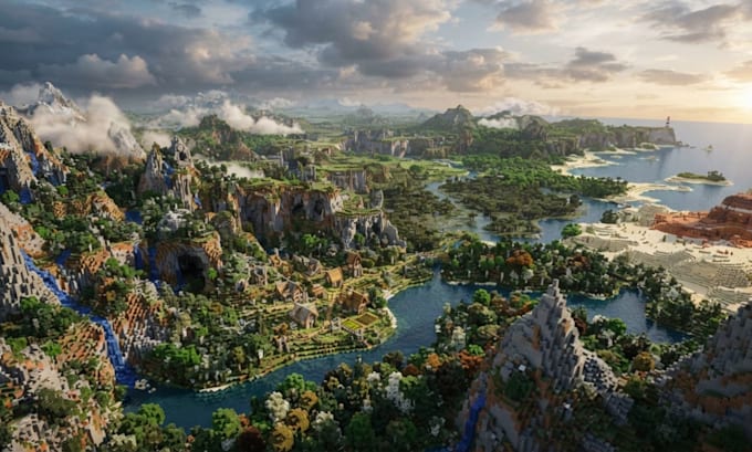 create custom minecraft terrain worldpainter maps survival worlds smp