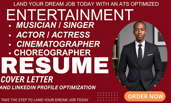 ats optimized resume for entertainment industry professionals