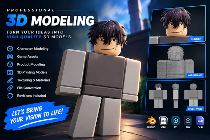 create realistic 3d models with professional detail