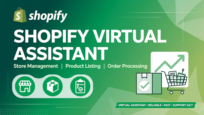 be your shopify virtual assistant and ecommerce support
