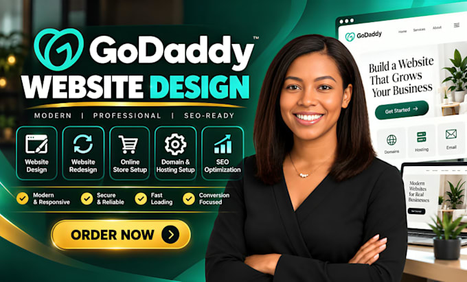 design godaddy website redesign godaddy website design develop godaddy