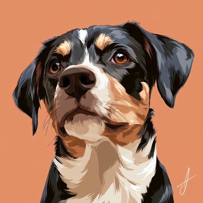 draw an awesome pet cartoon portrait