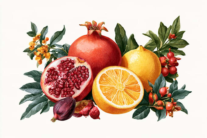 draw botanical illustrations of flowers