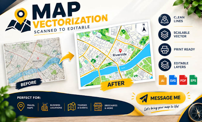 convert your maps and location artwork to scalable vector files for print use