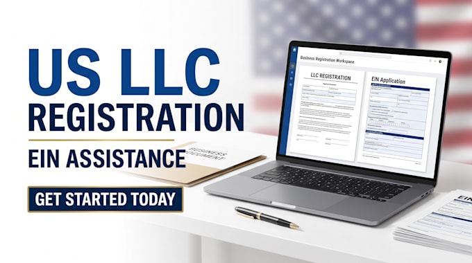 handle US llc registration and ein assistance