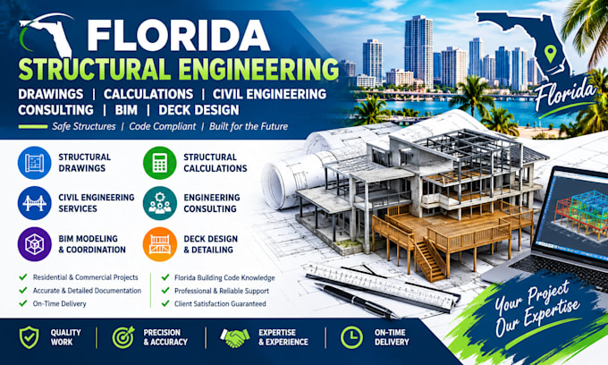 deliver florida structural engineering drawings and professional calculations