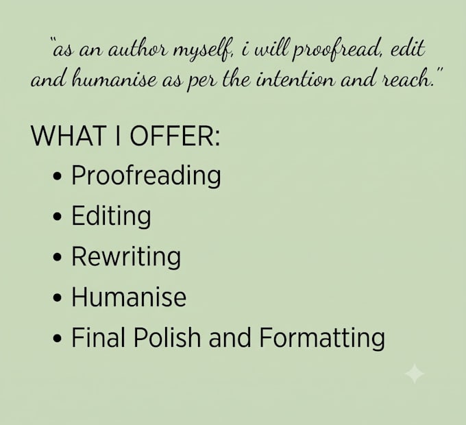 edit and humanise ai content as per objective