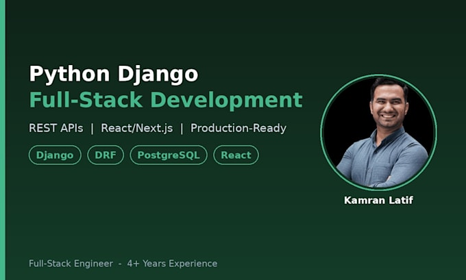 build a full stack app with python django and react