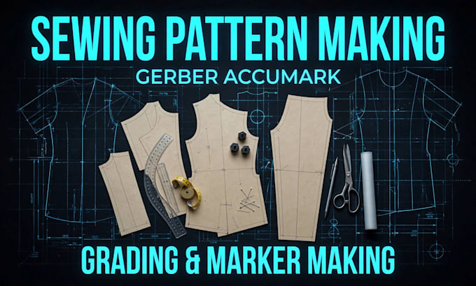 pattern making grading and marker making in gerber accumark