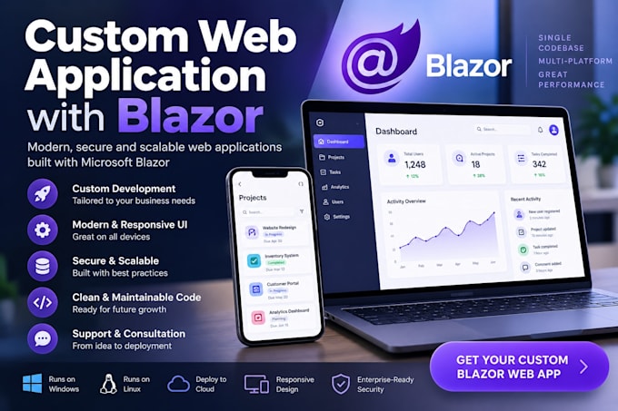build your blazor web application