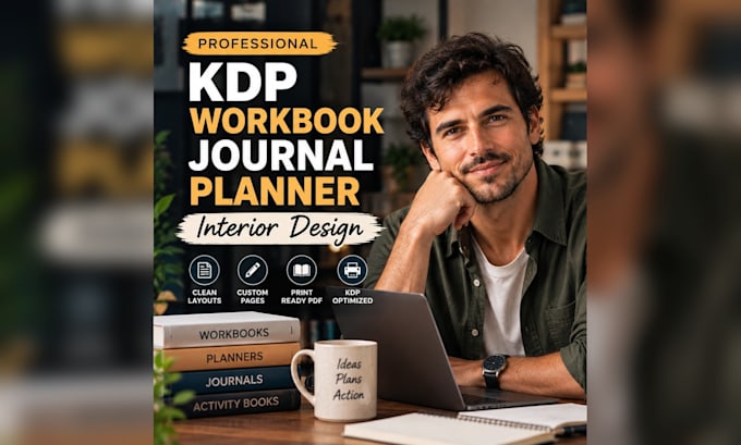 design journal, planner, workbook, amazon KDP interior and printable PDF