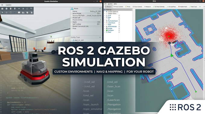 develop ros2 autonomous mobile robot simulation