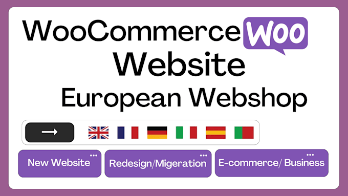build woocommerce store, european ecommerce, wordpress webshop, checkout setup