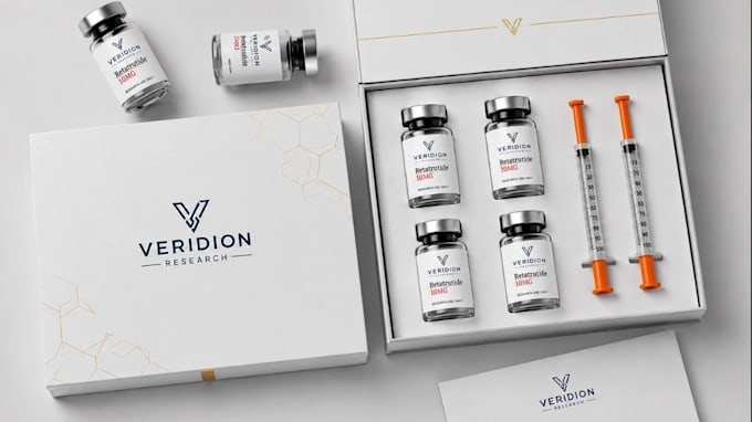 do premium peptide mockup design peptide label design for research peptide brand