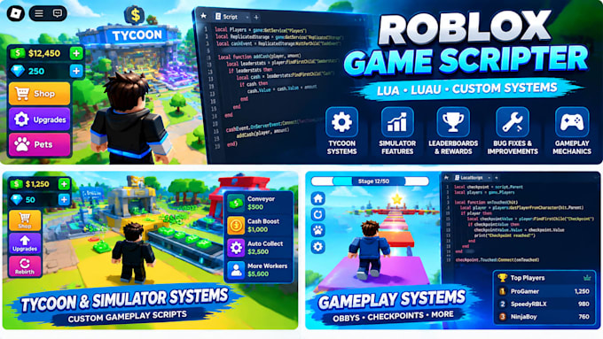 script custom roblox gameplay systems in lua