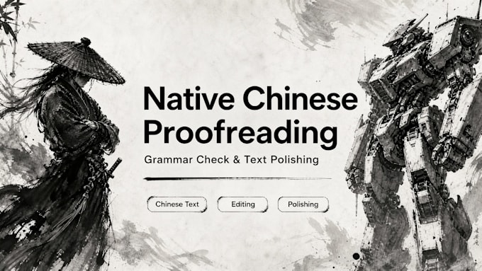 native chinese proofreading and translation