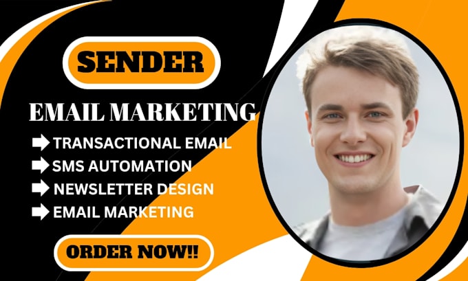 setup sender transactional emails sms automation sender newsletter design