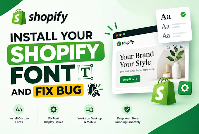 install custom fonts on your shopify store