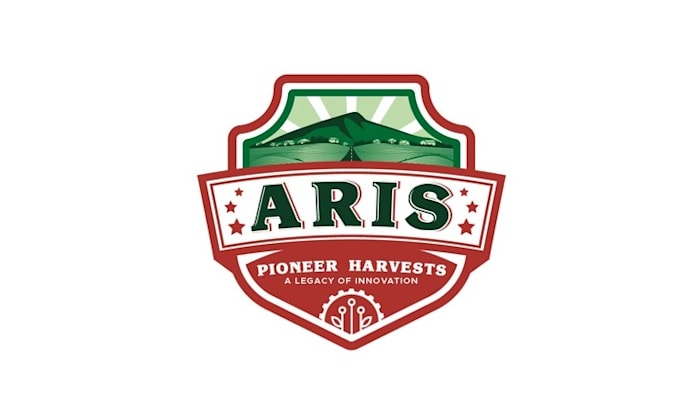 design minimal organic agriculture farm logo