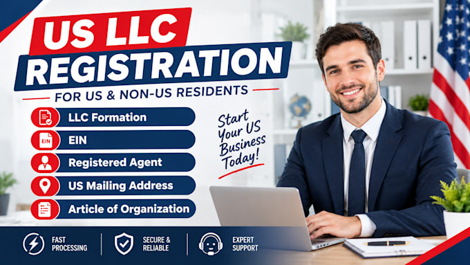 do US llc registration along with ein for US non resident