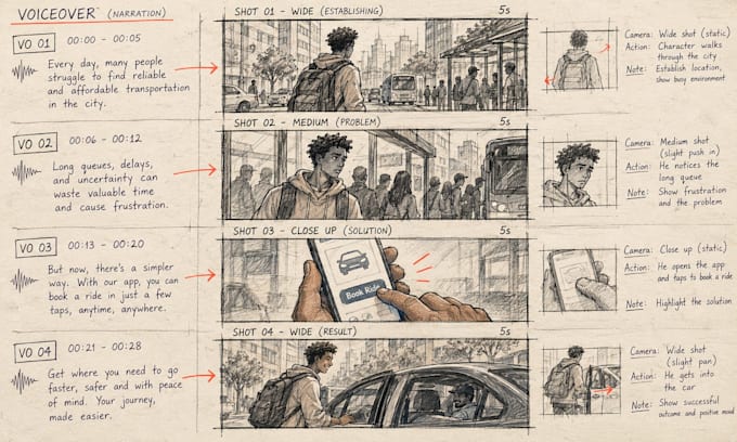 turn your voiceover into a storyboard