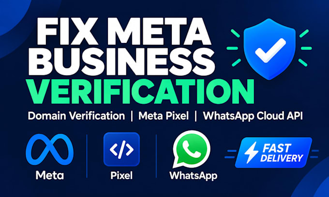 fix meta business verification domain verification meta pixel whatsapp cloud api
