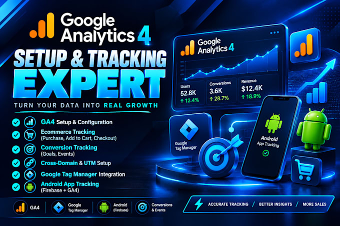setup ga4, ga4 tracking, GTM and conversion tracking for better results