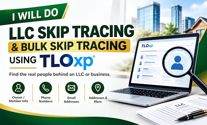 do llc skip tracing and bulk skip tracing using tloxp