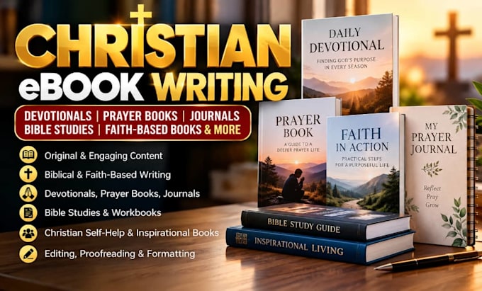 ghostwrite christian ebook, devotional, prayer book and faith based book