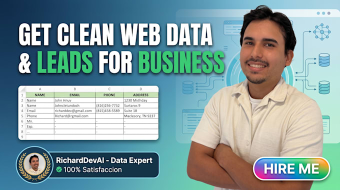 scrape web data into excel or csv